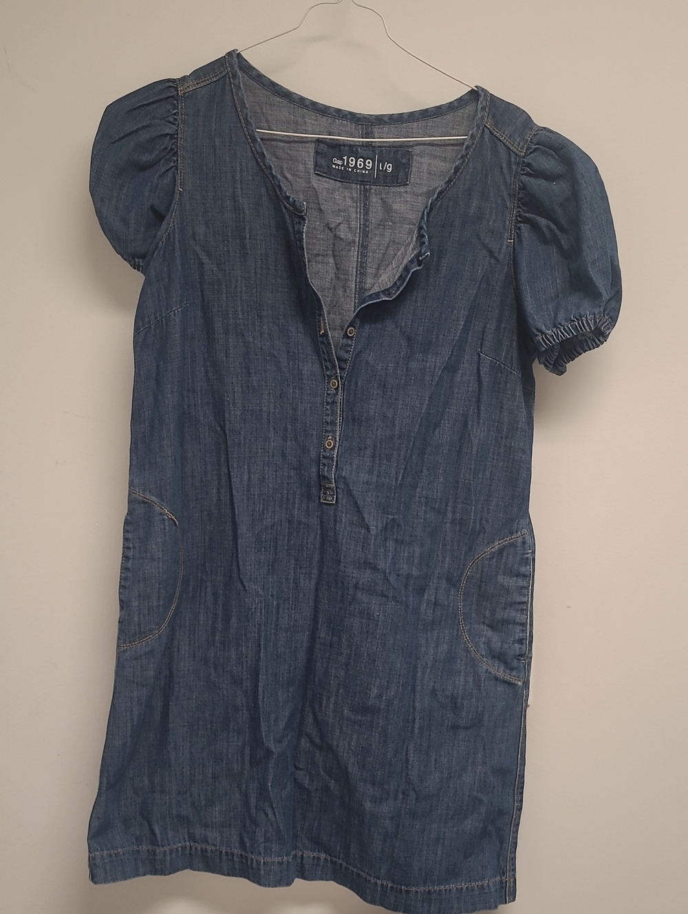 GAP Blue Chambray Tunic Dress